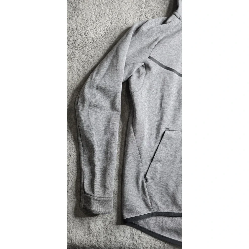 Nike Tech Fleece Windrunner Mens Medium Full Zip Hoodie Heather Gray 805144-091
